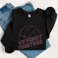 Together We Fight Volleyball RHINESTONE TRANSFER