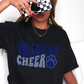 Wildcat Cheer Wavy SPANGLE TRANSFER