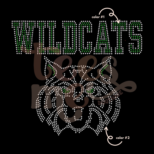 Wildcats Mascot SPANGLE TRANSFER