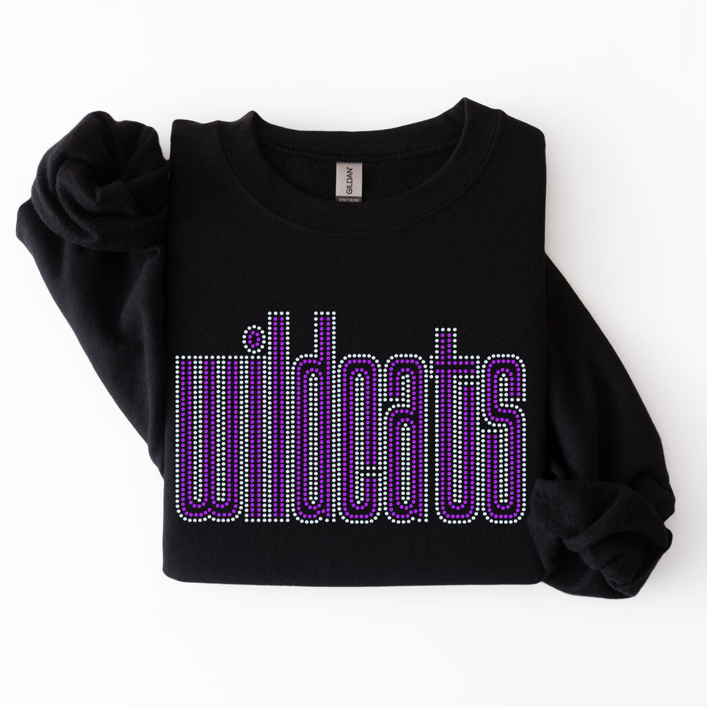 Wildcats Double Outline SPANGLES TRANSFER