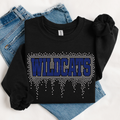 Wildcats Athletic Drip RHINESTONE TRANSFER
