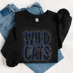 Wildcats Scatter Snow Font SPANGLE TRANSFER