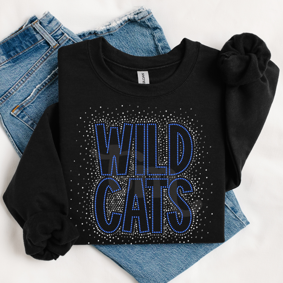 Wildcats Scatter Snow Font SPANGLE TRANSFER