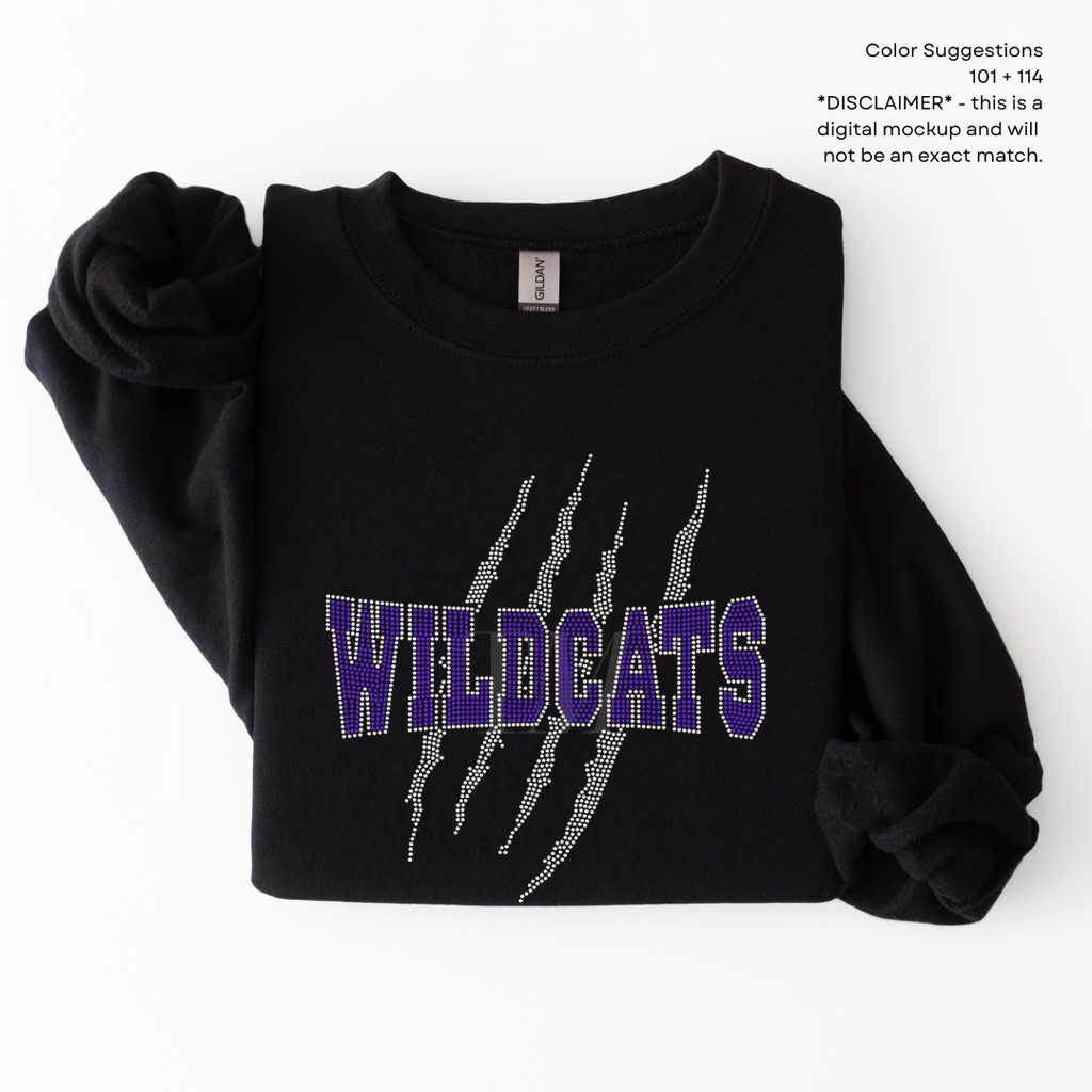 Wildcats Scratch SPANGLE TRANSFER