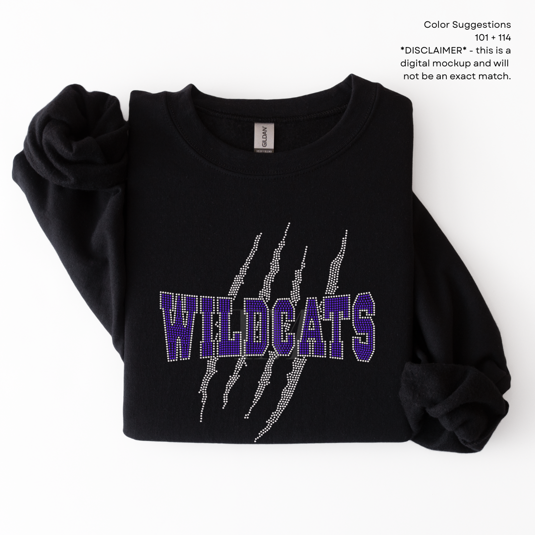 Wildcats Scratch SPANGLE TRANSFER