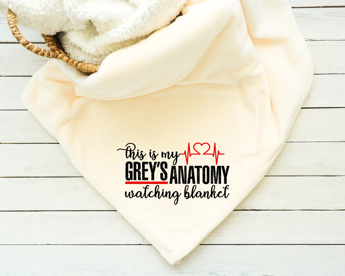 This is my Grey's Anatomy Watching Blanket